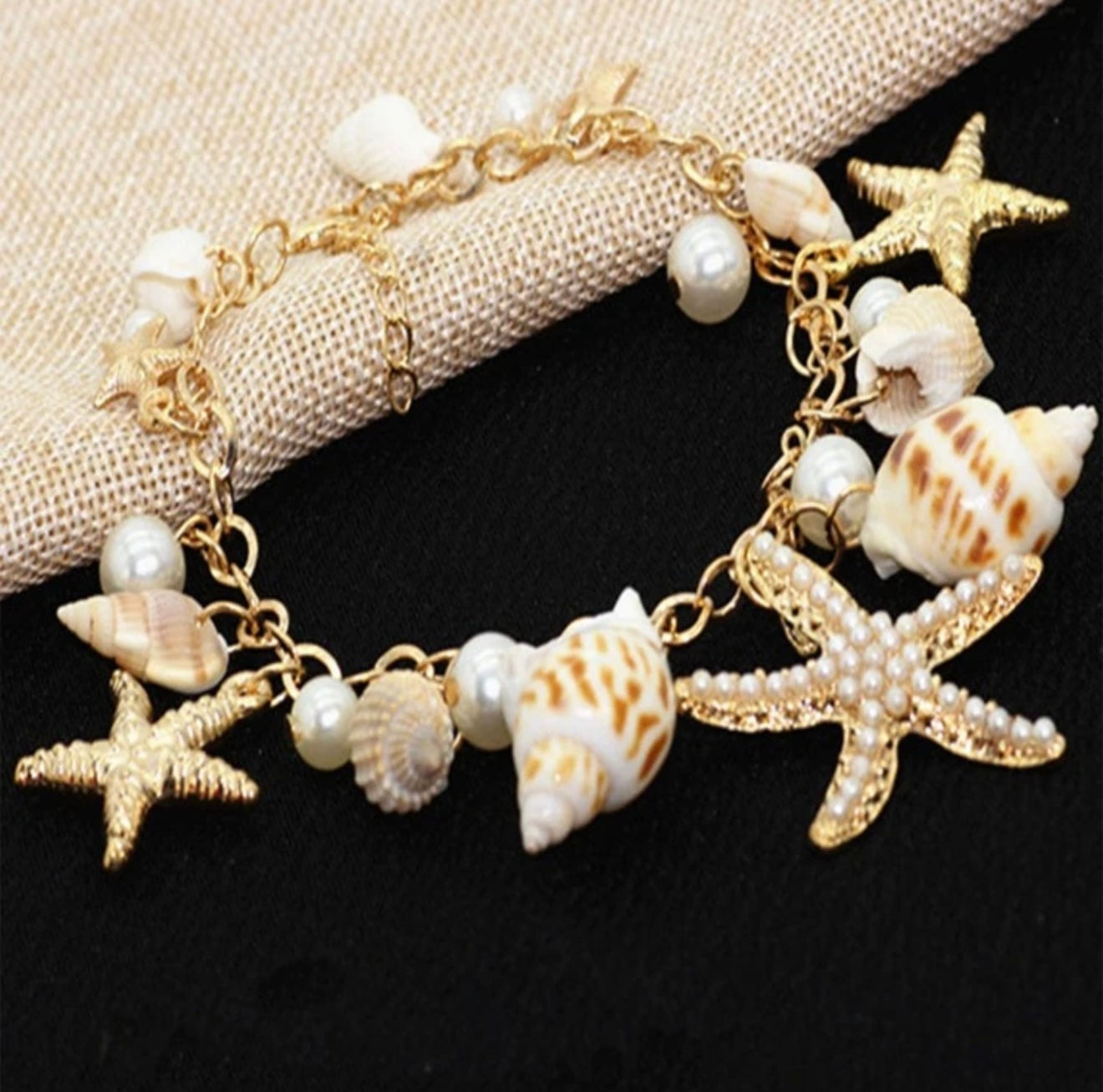 Bracelet bohème coquillages