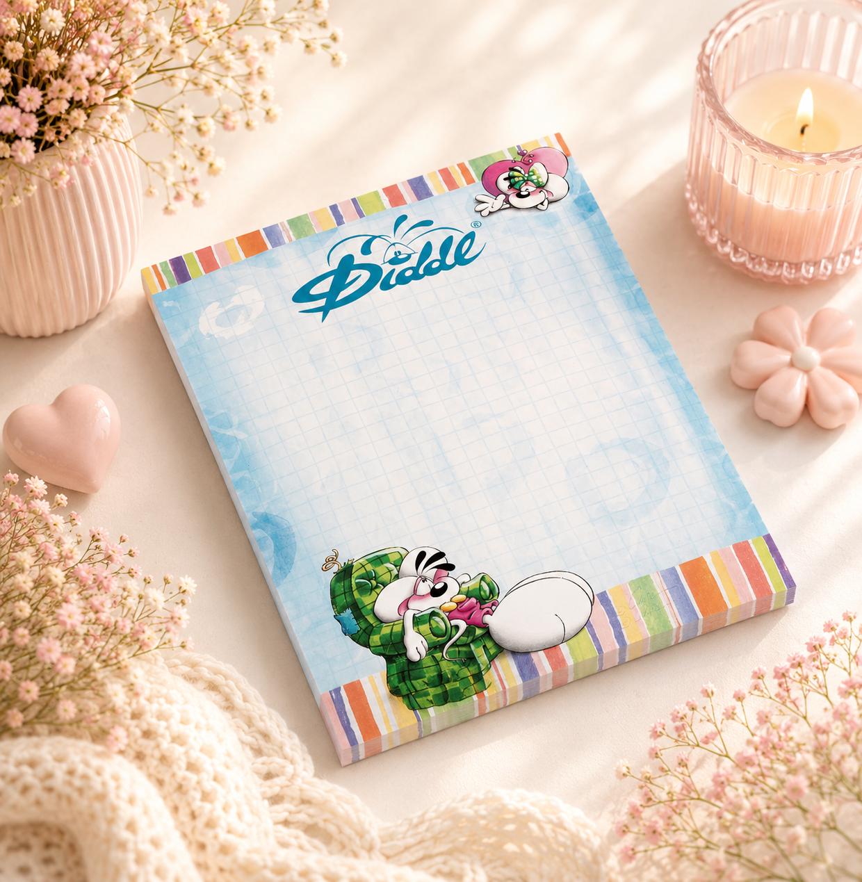 Bloc parfumé A6 Diddl bleu - PRÉCOMMANDE
