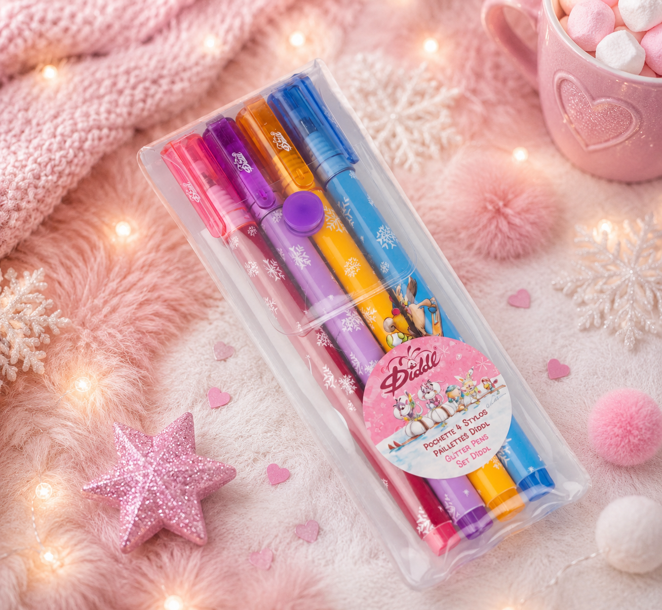 ❄️ VORBESTELLUNG ❄️ WINTERKOLLEKTION - pochettes 4 stylos paillettes