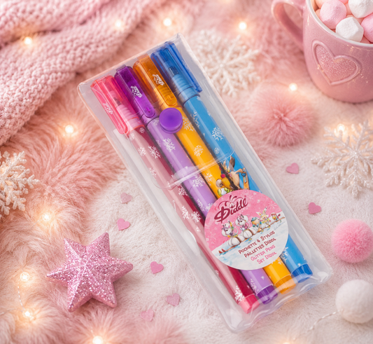 ❄️ VORBESTELLUNG ❄️ WINTERKOLLEKTION - pochettes 4 stylos paillettes
