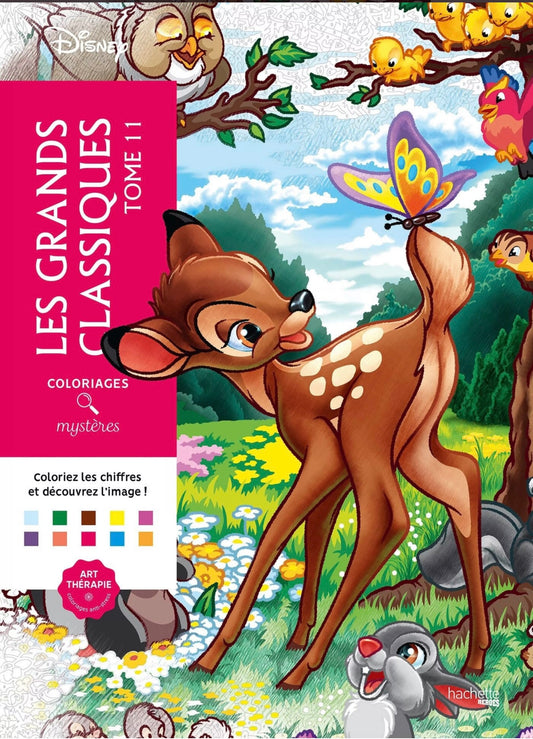 LIVRE DE COLORIAGES - Coloriages mystères Disney - Les Grands classiques Tome 11