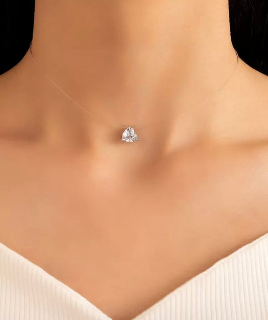 Pendentif pierre cœur