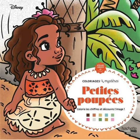 COLORIAGE - Grand carré mystères - Petites Poupées