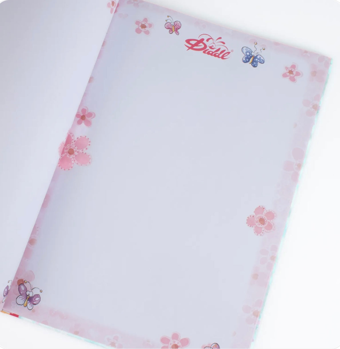 Cahier rigide A4 motif fleur - Diddl