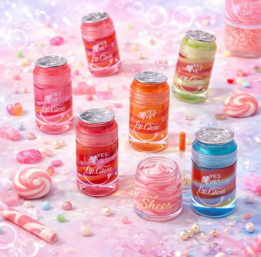 Lip Gloss Multi Couleurs Canettes
