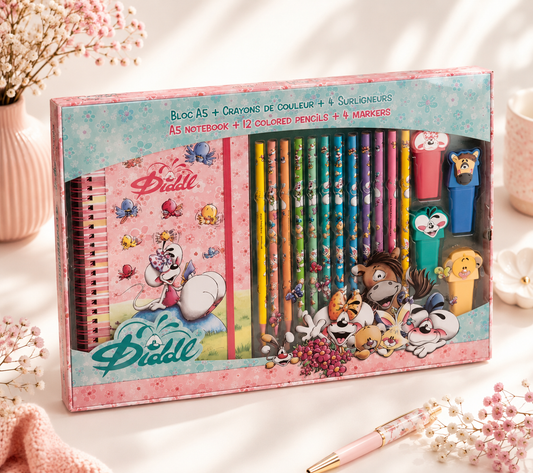 Coffret cadeau dessin 17 pcs