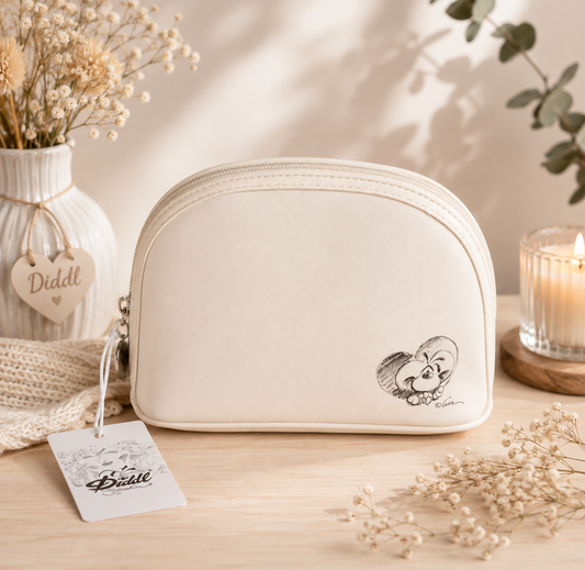 Trousse à maquillage Diddl beige ( collection signature)
