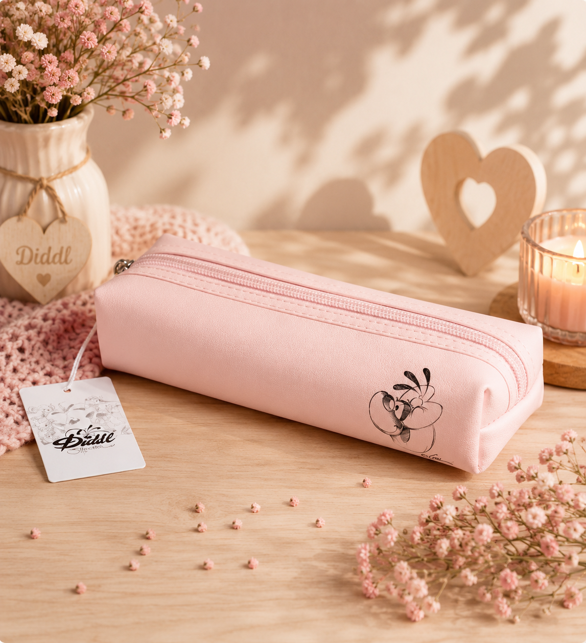 Trousse stylo Diddl rose (collection signature)