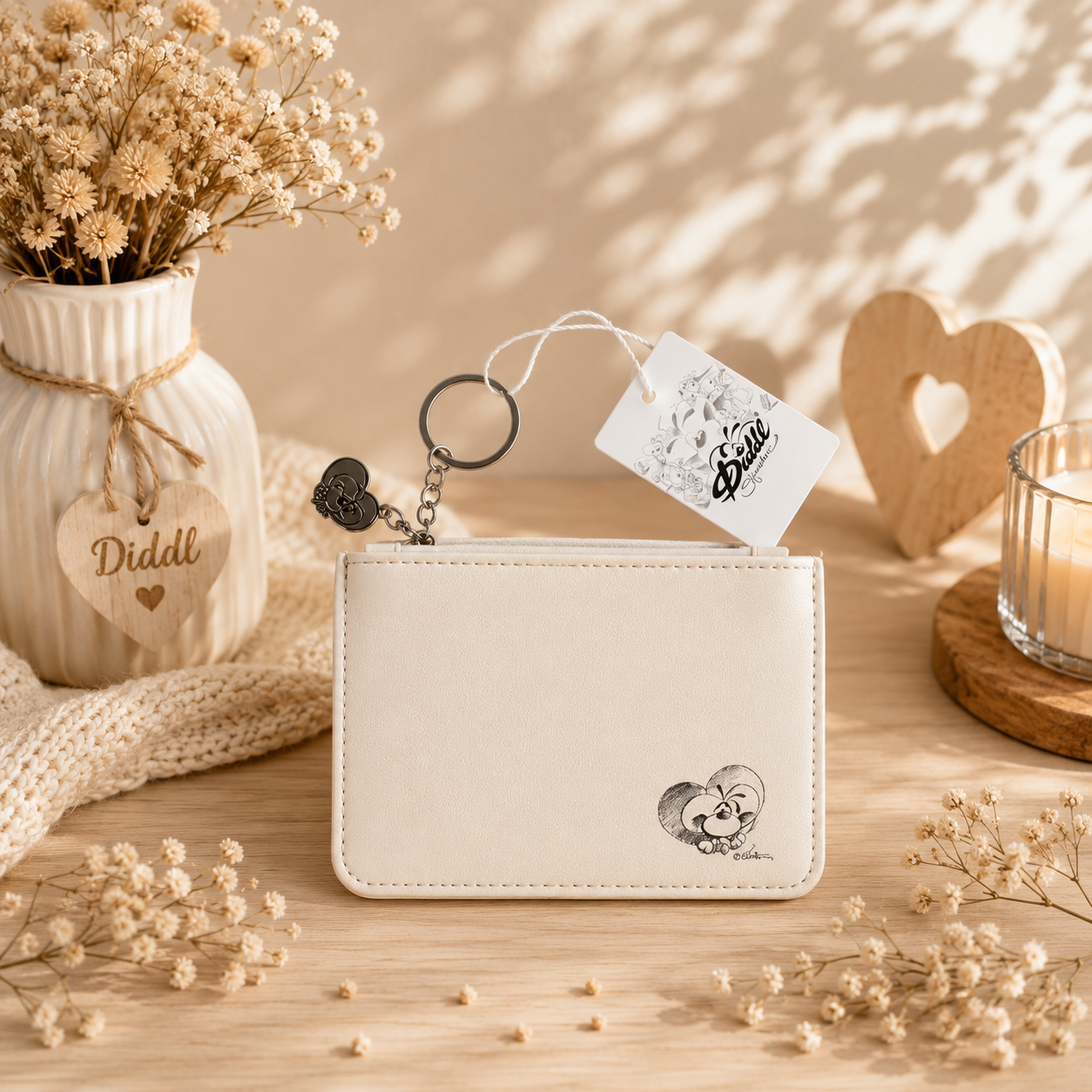 Porte monnaie Diddl beige (collection signature)