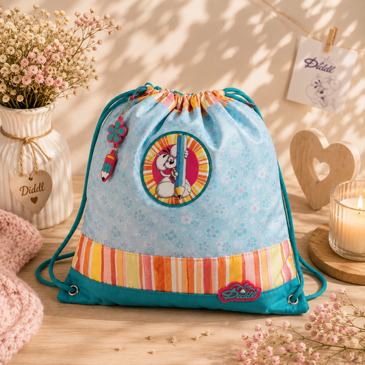 Sac bleu de gym Diddl