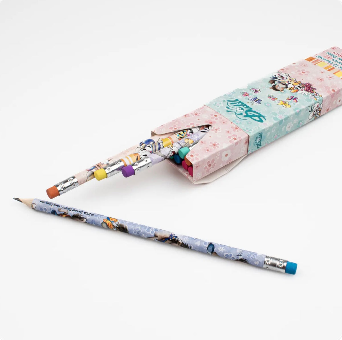 Boîte de 12 crayons à papier avec gomme